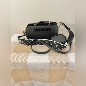 NWT Steve Madden Bevie Black Satchel